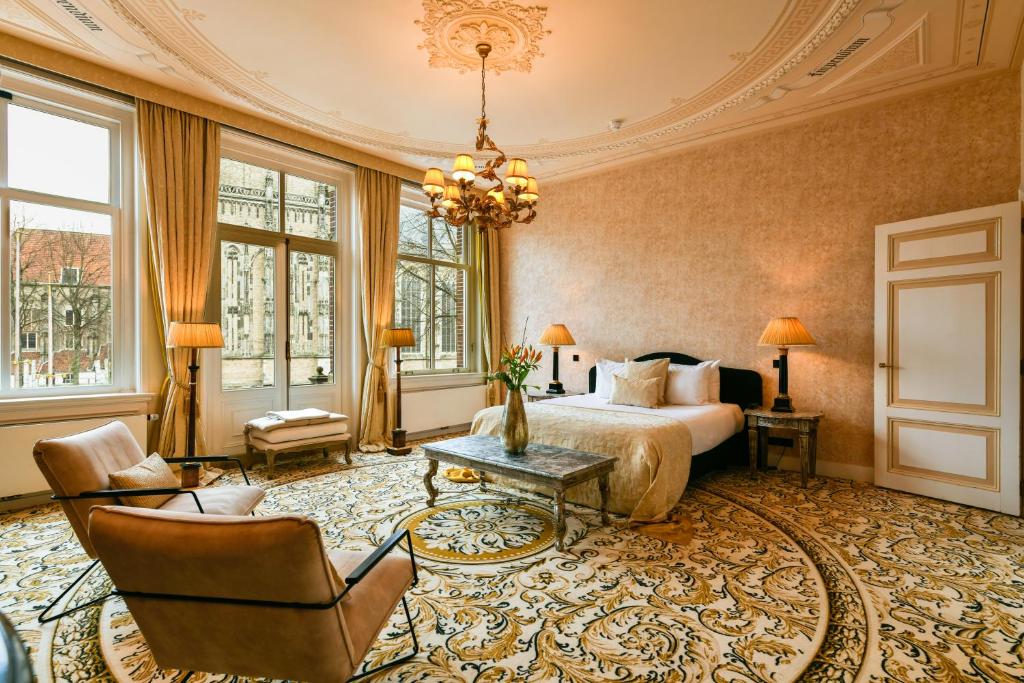 Grand Boutique Hotel-Restaurant Huis Vermeer, nocleg blisko dworca Deventer