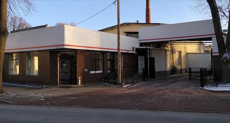 Okręgowa Spółdzielnia mleczarska, sklep przy dworcu Olesno Śląskie