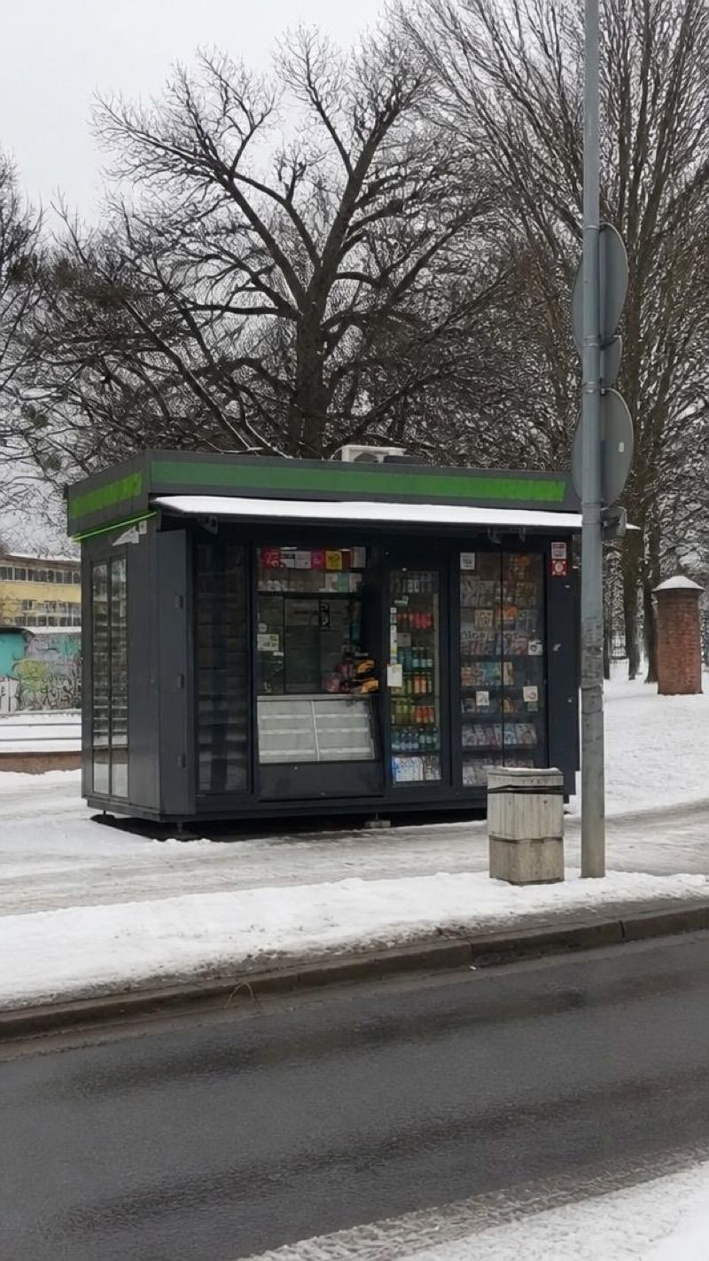 Kiosk RUCH, sklep przy dworcu Olsztyn Główny