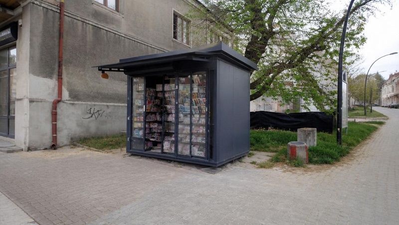 Kiosk RUCH, sklep przy dworcu Ostrowiec Świętokrzyski