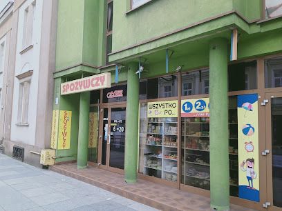 Sklep spożywczy PSS Społem, sklep przy dworcu Piotrków Trybunalski