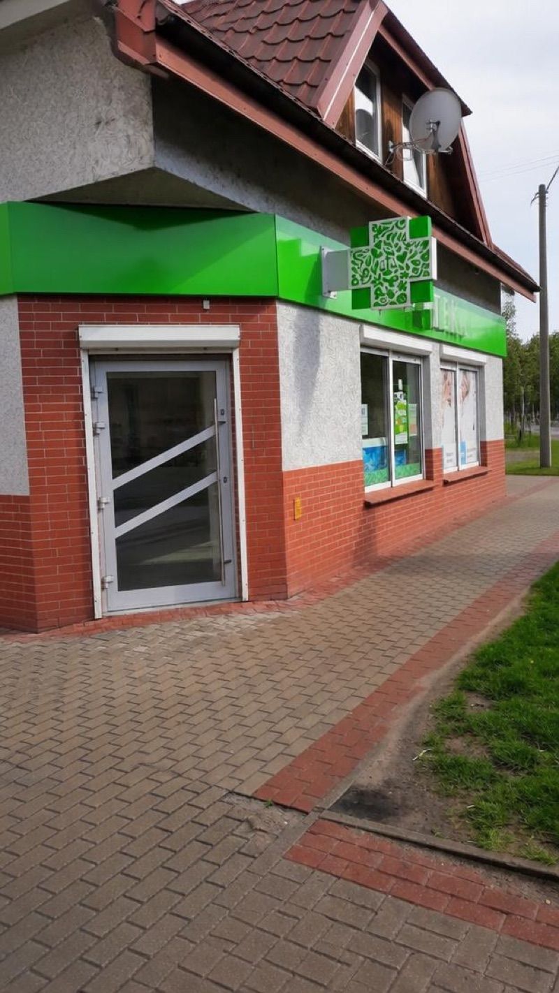 Apteka Jadwiga Szatkowska, sklep przy dworcu Pisz