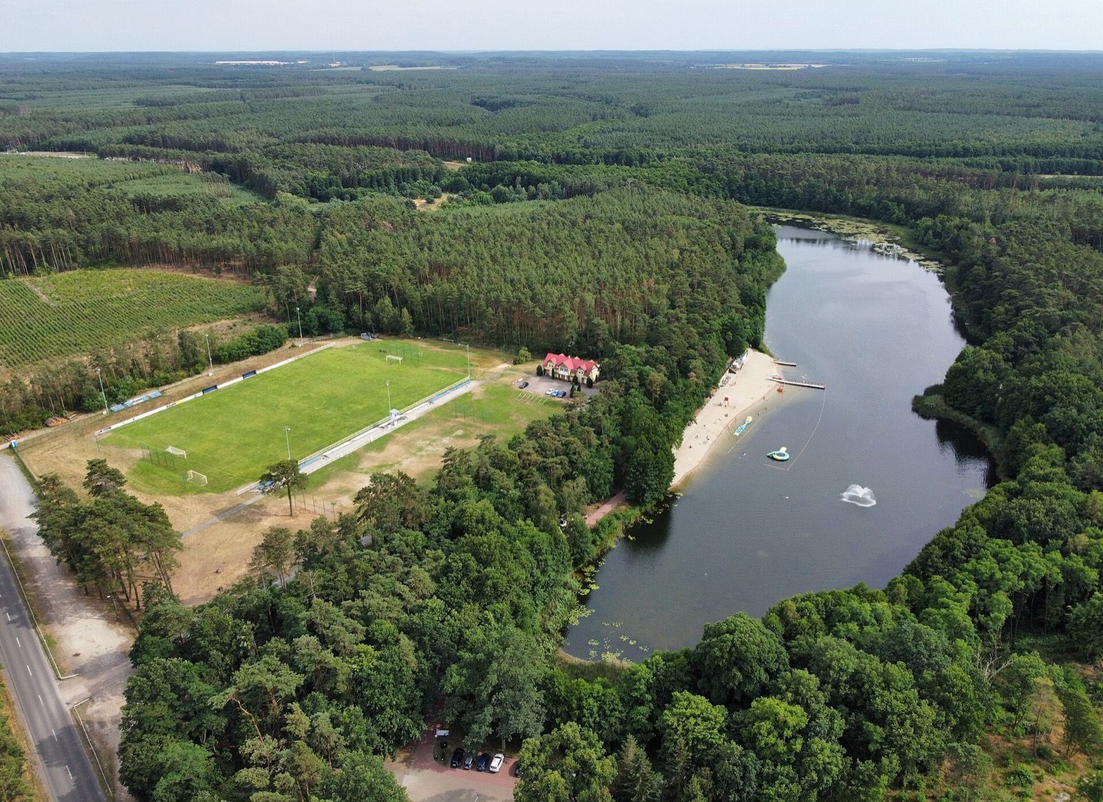 Jezioro Długie, atrakcja w pobliżu dworca Rzepin