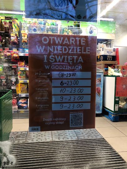 Zabka, sklep przy dworcu Warszawa Służewiec